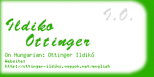 ildiko ottinger business card